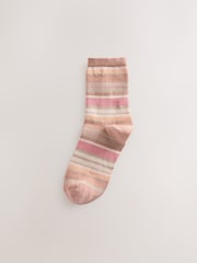 Neutral Stripe Ankle Socks 5 Pack - Image 4 of 8
