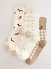 Neutral Dogs Ankle Socks 4 Pack - Image 1 of 7