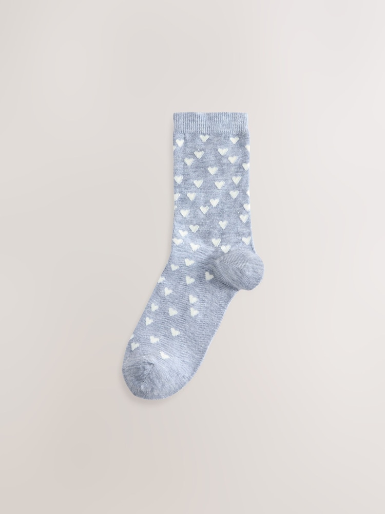 Black/White Hearts Hearts Ankle Socks 3 Pack - Image 2 of 6 Black/White Hearts Hearts Ankle Socks 3 Pack - Image 2 of 6