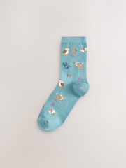 Autumn Animal Ankle Socks 5 Pack - Image 4 of 8