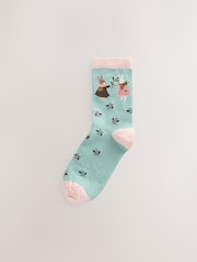Autumn Animal Character - Pacote 4 de meias de tornozelo - Imagem 4 de 7
