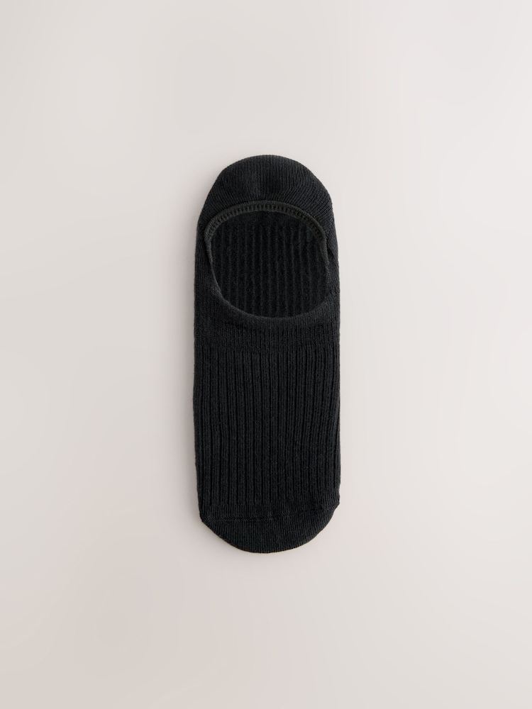 Black/White Invisible Socks 4 Pack - Image 2 of 7