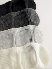 Black/White Invisible Socks 4 Pack - Image 7 of 7