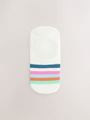 Bright Stripe Invisible Socks 4 Pack - Image 2 of 7
