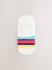 Bright Stripe Invisible Socks 4 Pack - Image 5 of 7