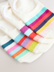 Bright Stripe Invisible Socks 4 Pack - Image 6 of 7