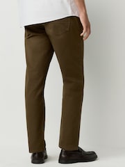 Tan Brown Slim Fit 5 Pocket Soft Touch Trousers - Image 4 of 10