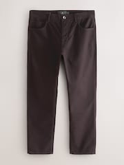 Dark Burgundy Slim Fit 5 Pocket Soft Touch Trousers - Image 1 of 5