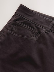 Dark Burgundy Slim Fit 5 Pocket Soft Touch Trousers - Image 3 of 5