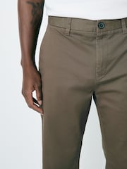 Marrón claro - Corte recto - Chinos elásticos - Imagen 2 de 10