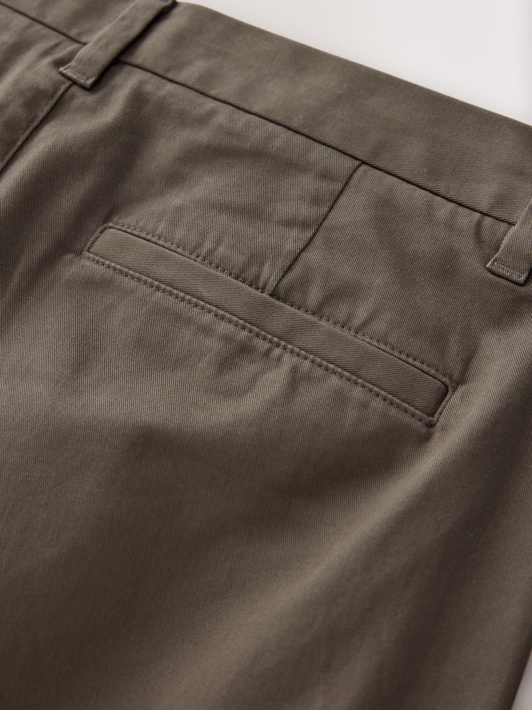 Light Brown Straight Fit Stretch Chinos Trousers - Image 9 of 9 Light Brown Straight Fit Stretch Chinos Trousers - Image 9 of 9