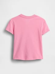 Gap Pink Strawberry Snoopy Short Sleeve T-Shirt (6mths-5yrs) - Image 2 of 2