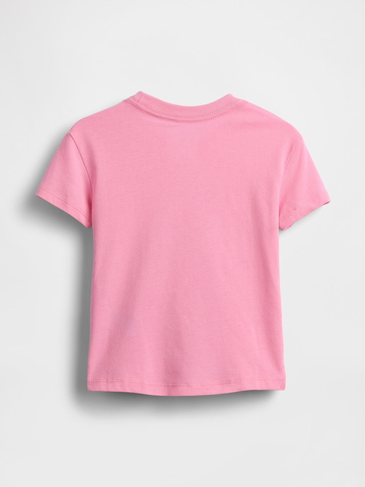 Gap Pink Strawberry Snoopy Short Sleeve T-Shirt (6mths-5yrs) - Image 2 of 2