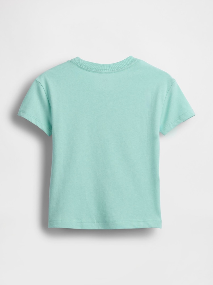 Gap Green Lemon Snoopy Short Sleeve T-Shirt (6mths-5yrs) - Image 2 of 2