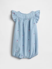 Gap Blue Peter Rabbit Chambray Shorty One-Piece (Newborn-24mths) - Image 2 of 2