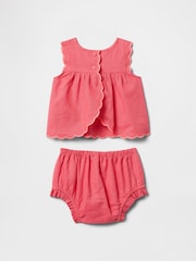 Gap Red Linen-Cotton Outfit Set (Newborn-24mths) - Image 2 of 3