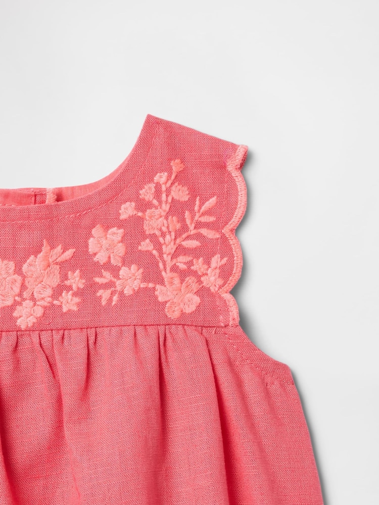 Gap Red Linen-Cotton Outfit Set (Newborn-24mths) - Image 3 of 3