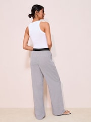 Friends Like These Black Gingham Elasticated Waist Trousers - Image 4 of 4