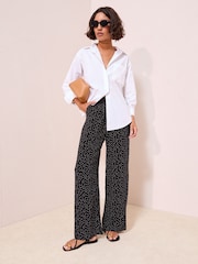 Friends Like These Black Spot Elasticated Waist Trousers - Image 3 of 4