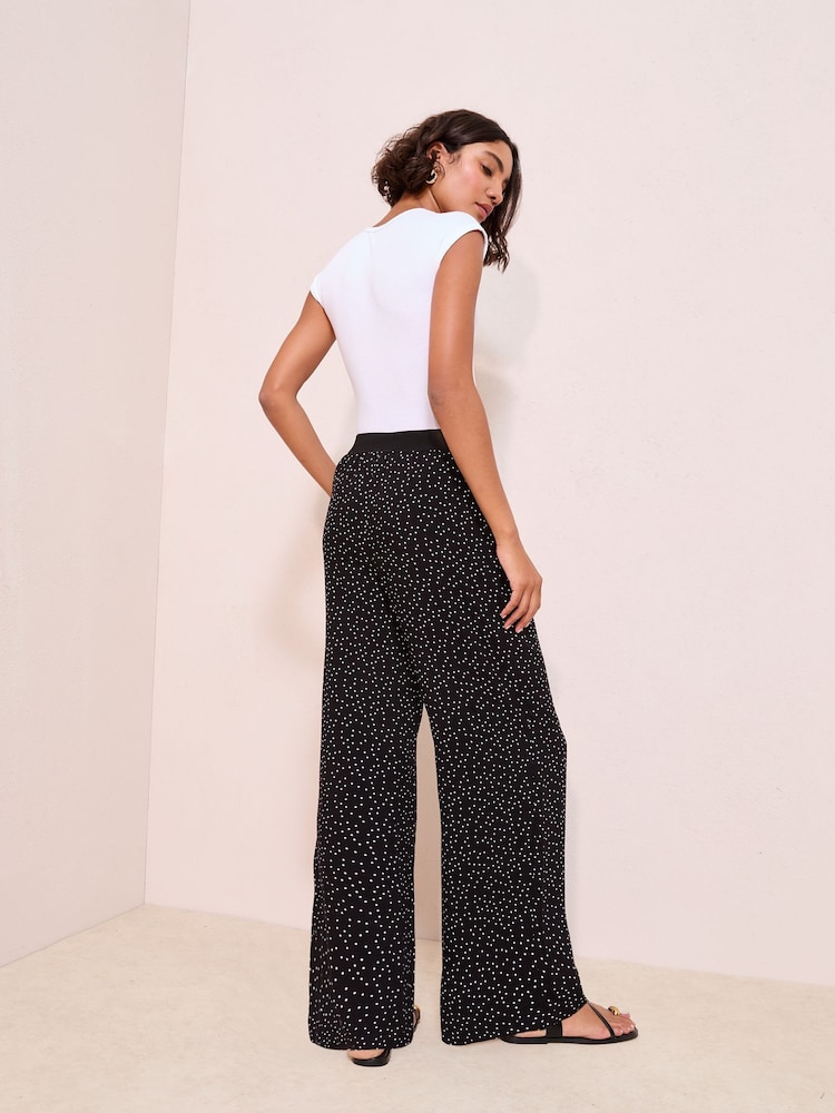 Friends Like These Black Spot Elasticated Waist Trousers - Image 4 of 4