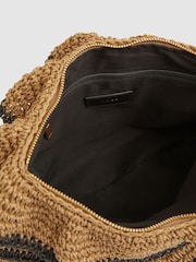 Reiss Raya Raffia Ruffle Clutch Bag - Imagen 3 de 5