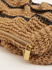 Reiss Raya Raffia Ruffle Clutch Bag - Imagen 5 de 5
