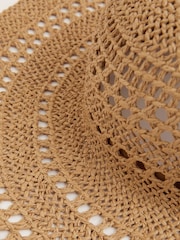 Reiss Natural Rosie Straw Sun Hat - Image 4 of 4