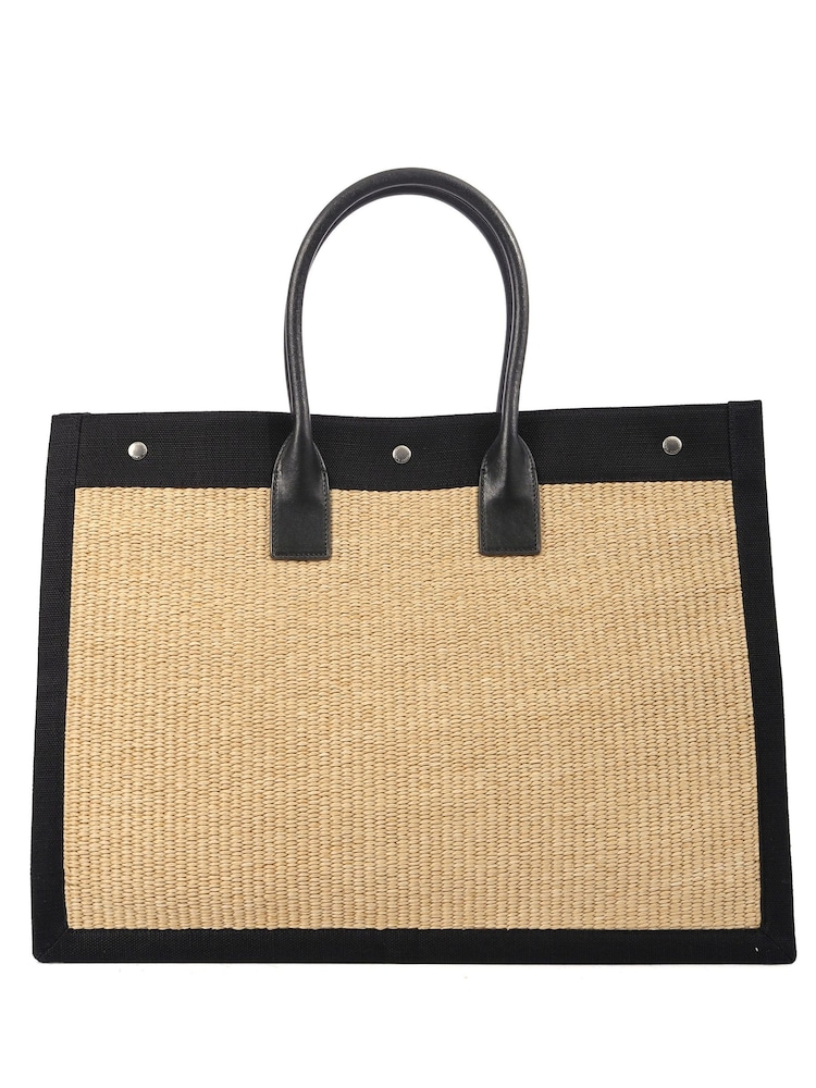 Saint Laurent Black Rive Gauche Tote Bag - Image 2 of 7