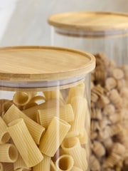 Set of 3 Clear Large Glass Storage Jars - Image 3 of 4
