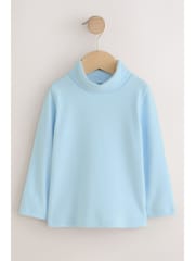 Blue Long Sleeve Roll Neck Top (3mths-7yrs) - Image 1 of 4