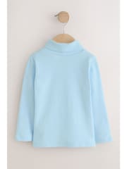 Blue Long Sleeve Roll Neck Top (3mths-7yrs) - Image 2 of 4