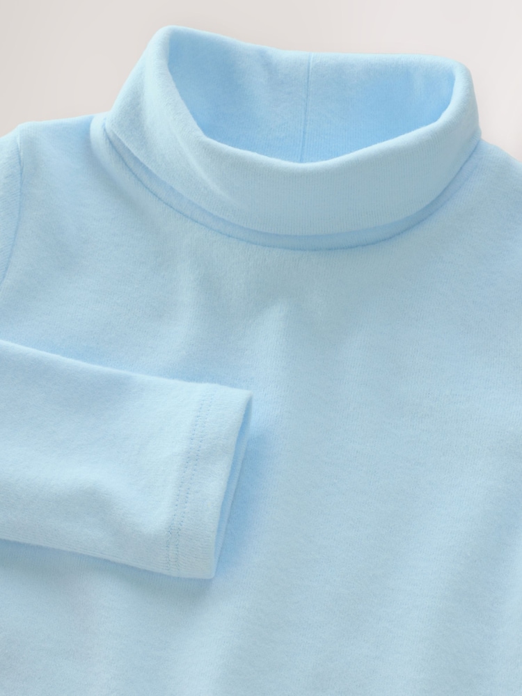 Blue Long Sleeve Roll Neck Top (3mths-7yrs) - Image 7 of 7