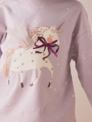 Lilac Purple Long Sleeve T-Shirt (3mths-7yrs) - Image 4 of 4