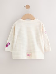 Ecru White Long Sleeve T-Shirt (3mths-7yrs) - Image 7 of 10