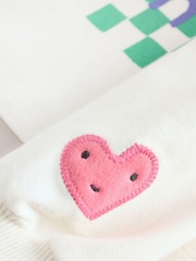 Ecru Padded Rainbow Character Long Sleeve T-Shirt (3mths-7yrs) - Image 4 of 5