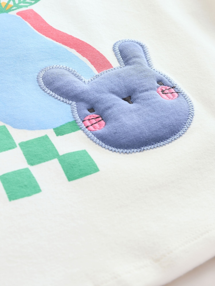 Ecru Padded Rainbow Character Long Sleeve T-Shirt (3mths-7yrs) - Image 5 of 5