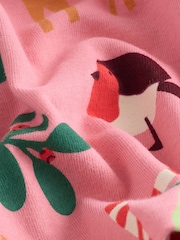 Pink Christmas Long Sleeve T-Shirt (3mths-7yrs) - Image 6 of 7