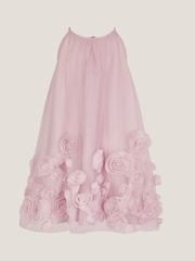 Monsoon Pink 3D Rose Swing Dress - Image 2 of 3