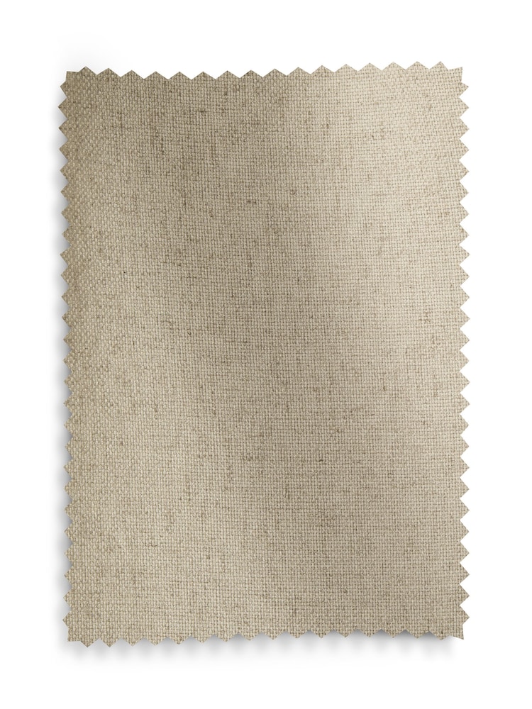 Natural Soft Weave Linen Blend Pencil Pleat Lined Curtains - Image 5 of 5