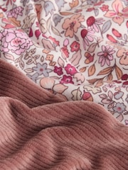 Purple Ditsy Floral Long Sleeve Collar Top and Barrel Trousers Set (3mths-7yrs) - Image 5 of 5