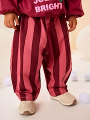 Burgundy Red Santa Long Sleeve Top and Barrel Trousers Set (3mths-7yrs) - Image 4 of 10