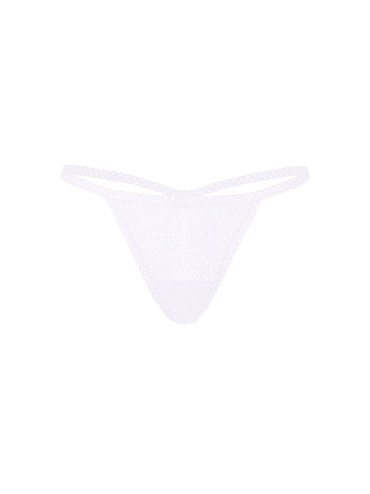Victoria's Secret PINK Purple Whisper G String Eyelet Lace Knickers - Image 3 of 3