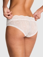 Victoria's Secret PINK Coconut White Hipster Eyelet Lace Knickers - Image 2 of 3