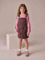 Mink Brown Cord Pinafore Dress (3-16yrs) - Image 1 of 9