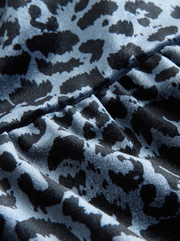 Teal Blue Animal Print - Animal velour jumpsuit (3-16let) - Slika 7 iz 7
