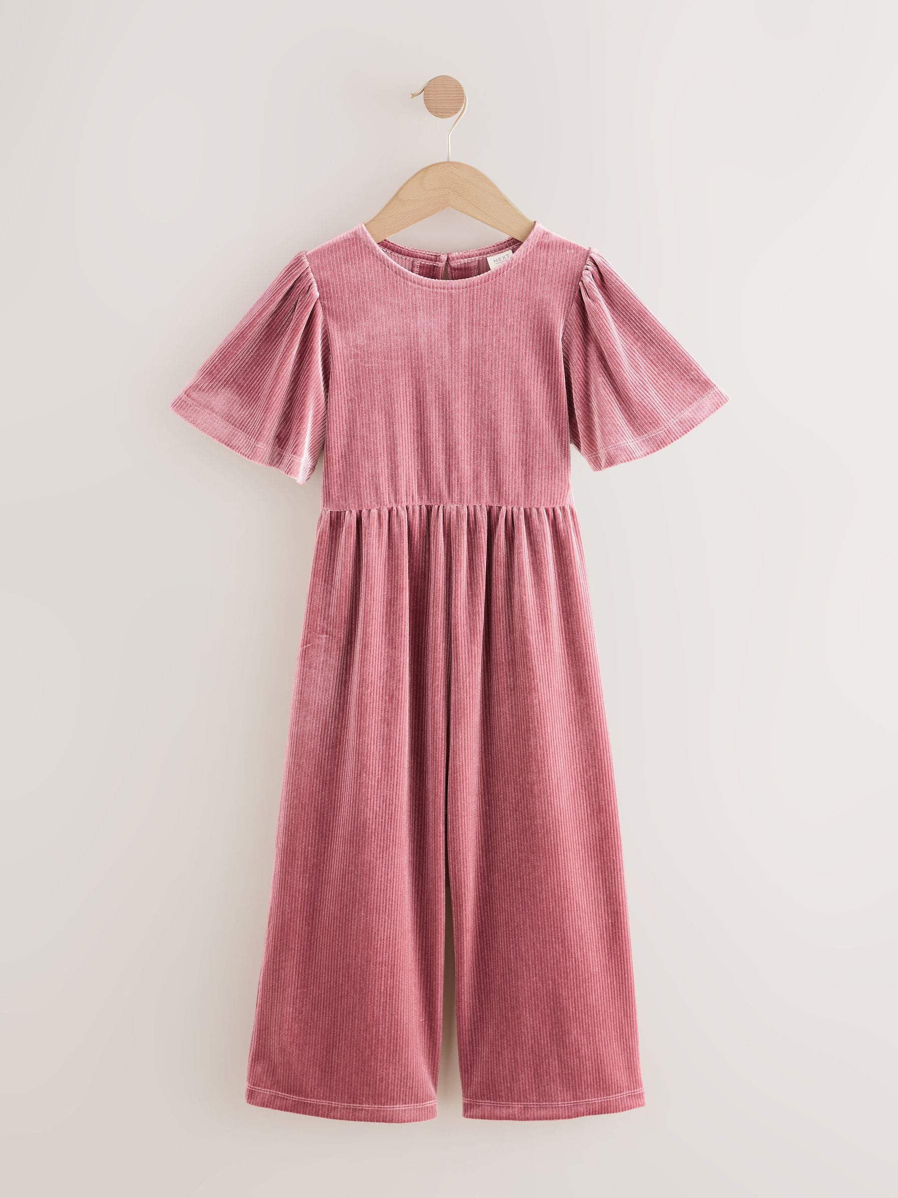 Buy Pink Velour Jumpsuit (3-16yrs) from Next USA
