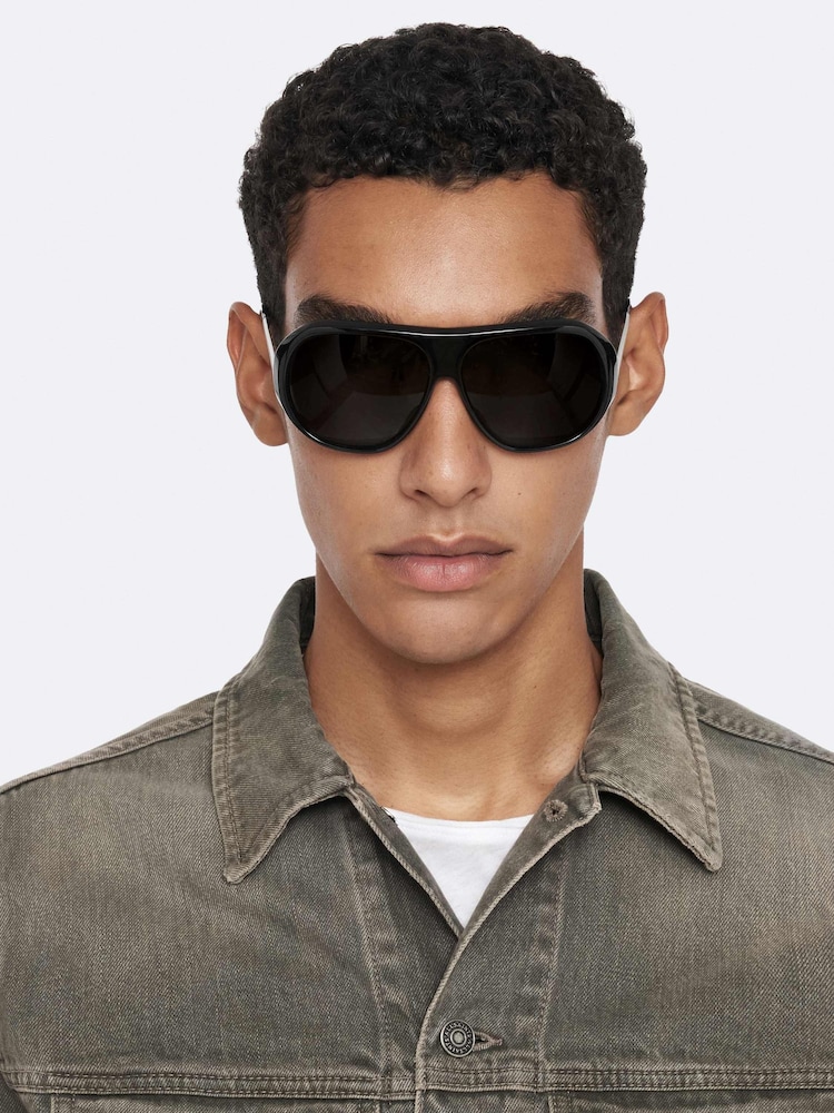 AllSaints Grey Regular Trucker Jacket - Image 2 of 8