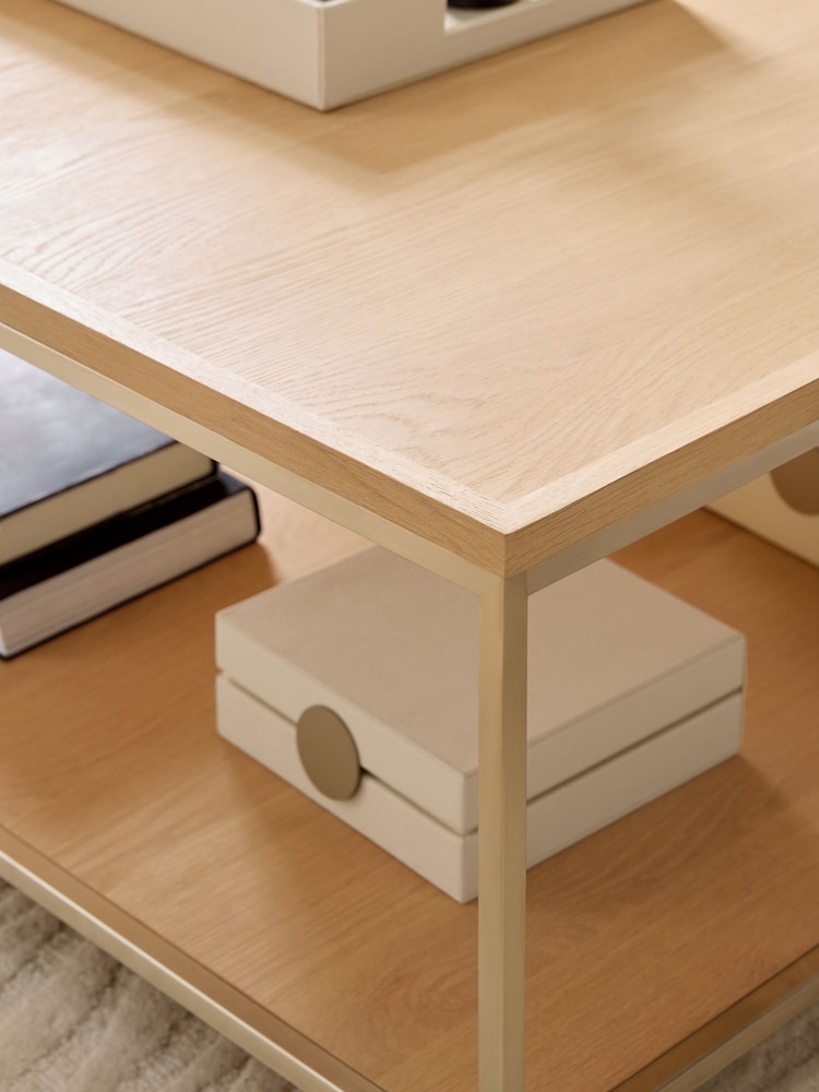Sosandar Oak Seville Coffee Table - Image 2 of 6