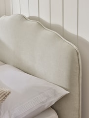 Laura Ashley Baron Chenille Oyster Almington Upholstered Bed - Image 3 of 5