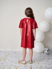Red Sparkle Dress (3-16yrs) - Image 2 of 8